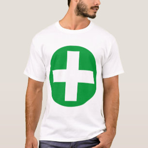 Plus Log in wit met groen T-shirt