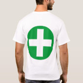 Plus Log in wit met groen T-shirt (Achterkant)