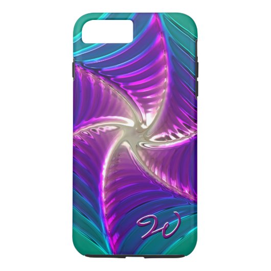 Plus Lotus Motif verre Art 5A iPhone 7 Coque (Dos)