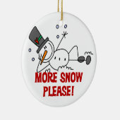 Plus Neige S'Il Vous Plaît Ornement De Vacances (Droite)