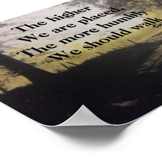 PLUS NOUS SOMMES PLUS HAUTS, PLACÉS CICERO POSTER (Coin)