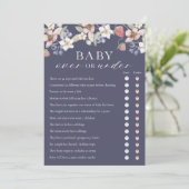 Plus ou moins Berry Sweet Baby shower Carte de jeu (Debout devant)