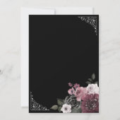 Plus ou sous la carte de jeu Baby shower floral go (Dos)