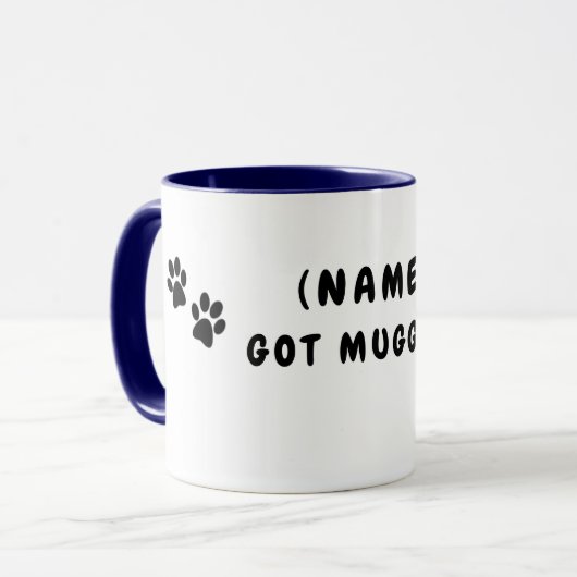 Plus personnalisable "Se sont fait agresser !" Mug (Devant gauche)