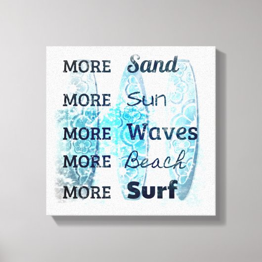 Plus Plage Vie Toile Enveloppée (Recto)