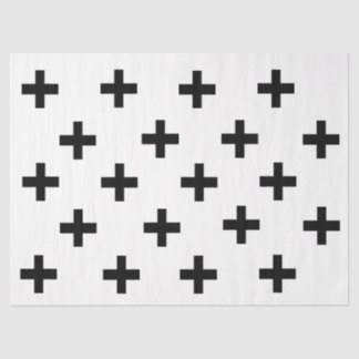 Plus Sign Print Moderne Weefselpapier Tissuepapier