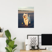 Plus s'il vous plaît !  Affiche de balle Westie (Bureau à domicile)