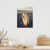 Plus s'il vous plaît !  Affiche de balle Westie (Cuisine)