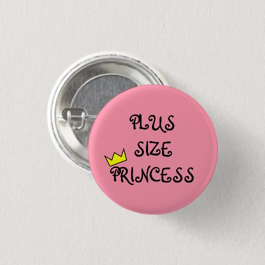 Plus Size Princess Ronde Button 3,2 Cm (Voorkant /achterkant)