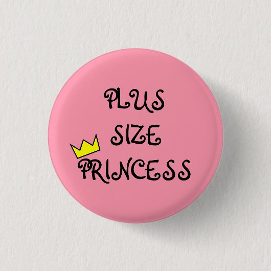 Plus Size Princess Ronde Button 3,2 Cm (Voorkant)