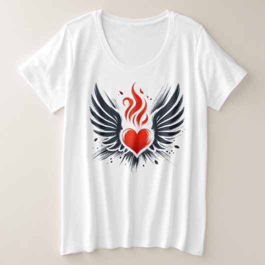 Plus Size T-Shirt (Design voorkant)