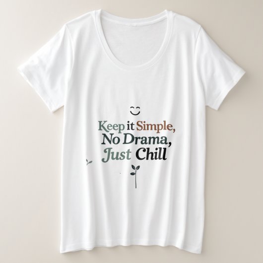 Plus Size T-Shirt for Women (Design devant)