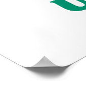 Plus Spaghetti Moins Upsetti Poster vert (Coin)