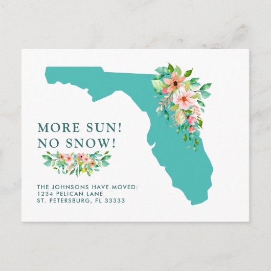 Plus Sun No Neige Floride Carte Déplacement (Devant)