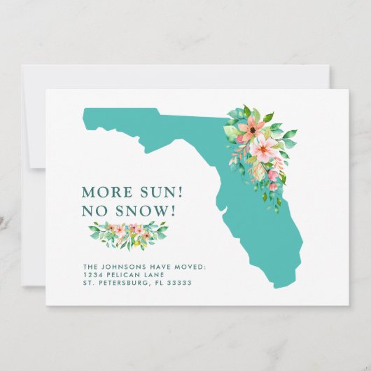 Plus Sun No Neige Floride Carte Déplacement (Devant)