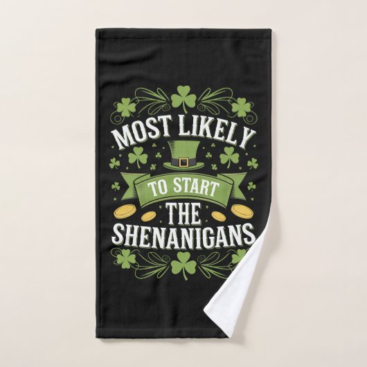 Plus susceptible de commencer la farce St Patricks (Serviette à main)