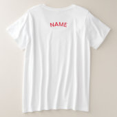 PLUS TAILLE T-SIRT COTON PERSONNALISÉ CONCEPTION D (Design dos)