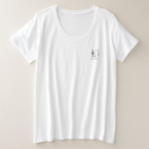 PLUS TAILLE TEE - SHIRT SKELETON BONNES do-it-your