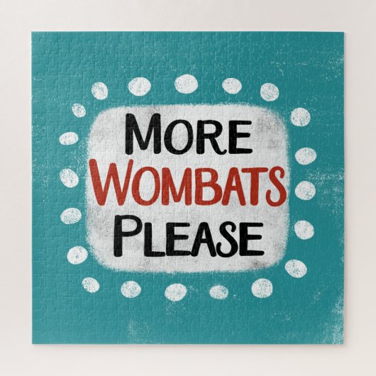 Plus Wombats S'Il Vous Plaît Puzzle (Vertical)