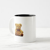 Plush Teddy Bear Tweekleurige Koffiemok (Voorkant links)