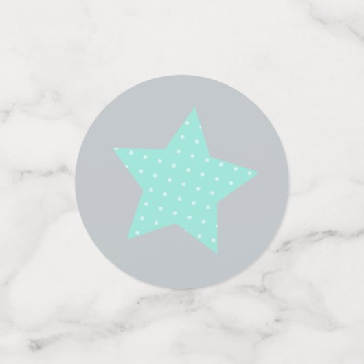 Plushie Monkey Boy Baby Shower Confetti (Kleine voorkant)