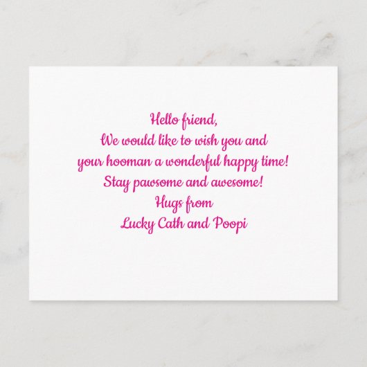 Plushies Love Peace | Cute Kawaii Heart Earth Briefkaart (Achterkant)