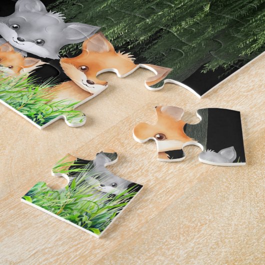 plusieurs animaux différents famille Puzzle (Côté)