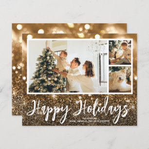 Plusieurs photos Happy Holidays Cartes de budget