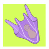 Pluteus (Zee Urchine Larva) Sticker (Voorkant)