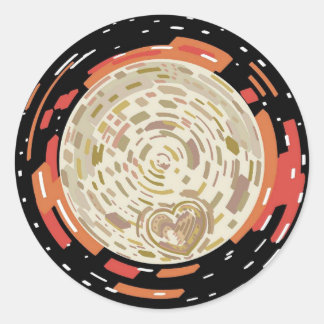 Pluto 22' ronde sticker