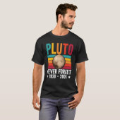Pluto 9th Planet Never Forget Astronomy Solar Syst T-shirt (Voorkant volledig)