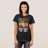 Pluto 9th Planet Never Forget Astronomy Solar Syst T-shirt (Voorkant volledig)