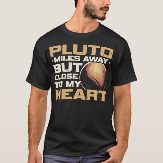 Pluto Astrologie Ruimtewetenschap Planeet Astronoo T-shirt (Voorkant)