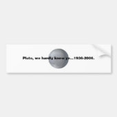 Pluto Bumpersticker (Voorkant)