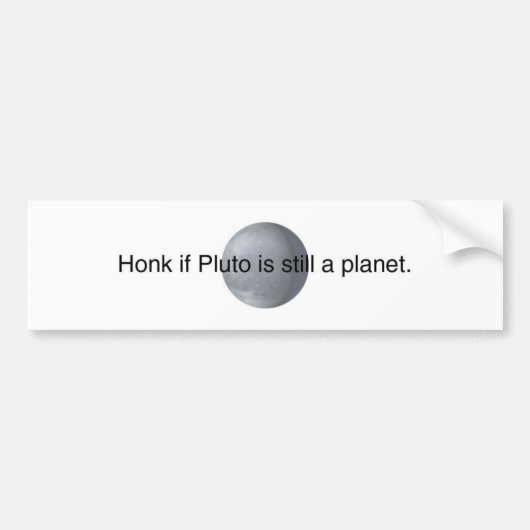 pluto bumpersticker (Voorkant)