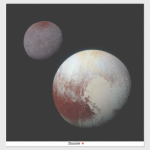Pluto & Charon 9de of Dwergplaneet Zonnestelsel Sticker