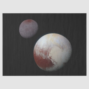 Pluto & Charon 9e of Dwergplaneet Zonnestelsel Tissuepapier