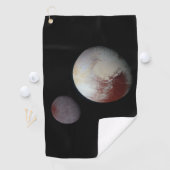 Pluto & Charon 9th of Dwarf Planet Zonnestelsel Golfhanddoek (Insitu)