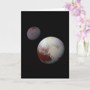 Pluto & Charon 9th of Dwarf Planet Zonnestelsel Kaart