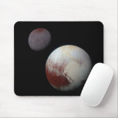 Pluto & Charon 9th of Dwarf Planet Zonnestelsel Muismat (Met muis)