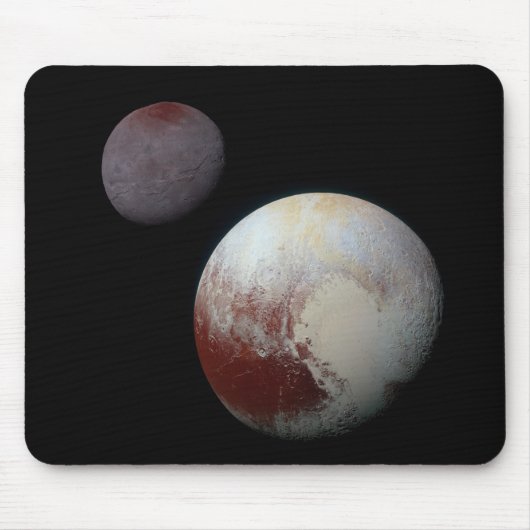 Pluto & Charon 9th of Dwarf Planet Zonnestelsel Muismat (Voorkant)