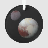 Pluto & Charon 9th of Dwarf Planet Zonnestelsel Ornament (achterkant)