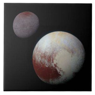 Pluto & Charon 9th of Dwarf Planet Zonnestelsel Tegeltje