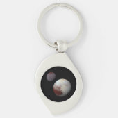Pluto & Charon 9th Planet in Solar System Sleutelhanger (Voorkant)