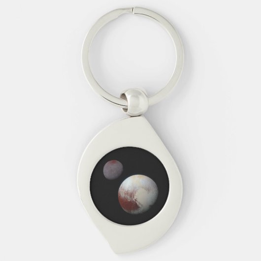 Pluto & Charon 9th Planet in Solar System Sleutelhanger (Voorkant)