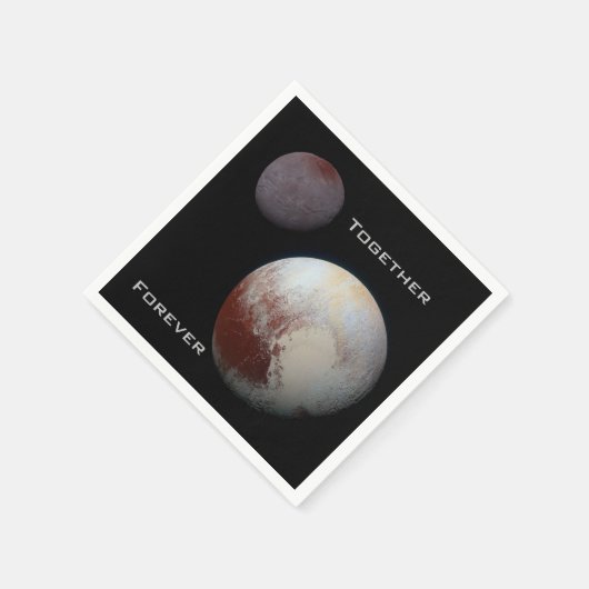 Pluto Charon Samen Forever Cocktail servetten (Hoek)