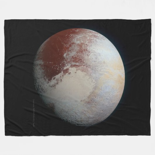 Pluto - de grootste dwergplaneet fleece deken (Voorkant (Horizontaal))