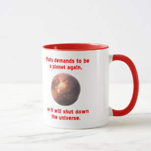 pluto eist weer een planeet te zijn... mok