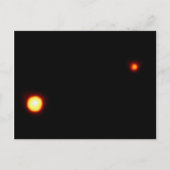 Pluto en zijn maan, Charon Briefkaart (Voorkant)