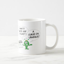 pluto geen mok voor koffie op de planeet